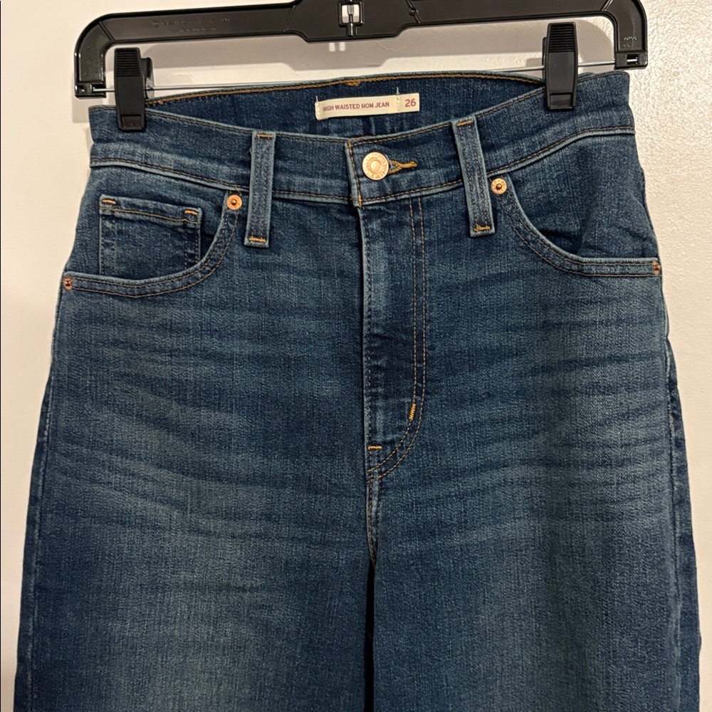 Levi's High-Rise Straight Leg Jeans - I altered them and the inseam is now 24" - Picture 2 of 9